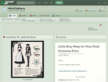 Tablet Screenshot of nikkixodd4eva.deviantart.com