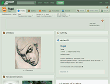Tablet Screenshot of flugal.deviantart.com