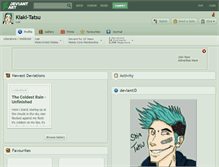 Tablet Screenshot of kiaki-tatsu.deviantart.com