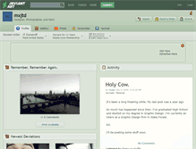 Tablet Screenshot of mxjtd.deviantart.com