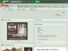 Tablet Screenshot of ajdar.deviantart.com
