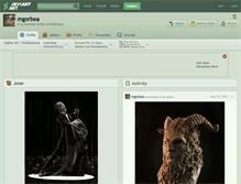 Tablet Screenshot of mgorbea.deviantart.com