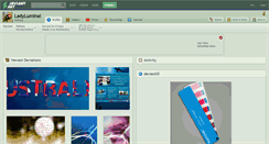 Desktop Screenshot of ladyluminal.deviantart.com