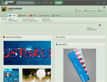 Tablet Screenshot of ladyluminal.deviantart.com