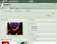 Tablet Screenshot of ellenphunk.deviantart.com