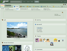 Tablet Screenshot of celestica.deviantart.com