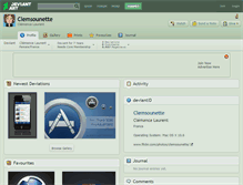 Tablet Screenshot of clemsounette.deviantart.com
