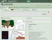 Tablet Screenshot of celestial-shadow.deviantart.com
