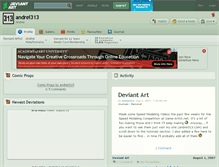 Tablet Screenshot of andrei313.deviantart.com