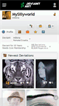 Mobile Screenshot of mysillyworld.deviantart.com