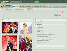 Tablet Screenshot of candytuff.deviantart.com