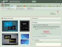 Tablet Screenshot of geniuos.deviantart.com