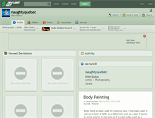 Tablet Screenshot of naughtyquebec.deviantart.com