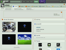 Tablet Screenshot of m0tzki.deviantart.com