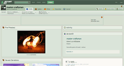 Desktop Screenshot of master-craftsman.deviantart.com