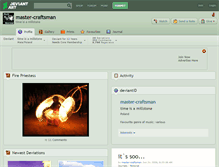 Tablet Screenshot of master-craftsman.deviantart.com