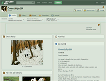 Tablet Screenshot of gwendolynlm.deviantart.com