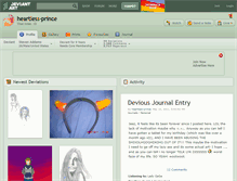 Tablet Screenshot of heartless-prince.deviantart.com