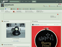 Tablet Screenshot of behindthesofa.deviantart.com