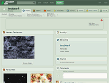 Tablet Screenshot of lenabear9.deviantart.com