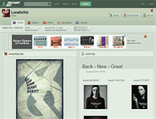 Tablet Screenshot of lunatickio.deviantart.com
