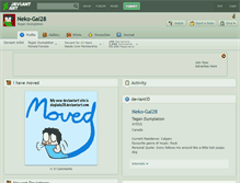 Tablet Screenshot of neko-gal28.deviantart.com