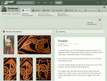 Tablet Screenshot of delashael.deviantart.com