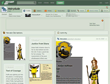 Tablet Screenshot of mstrydude.deviantart.com