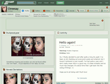 Tablet Screenshot of chreesay.deviantart.com