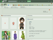 Tablet Screenshot of gmlb.deviantart.com