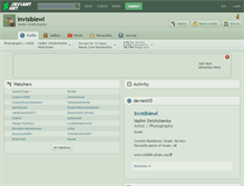 Tablet Screenshot of invisiblewl.deviantart.com