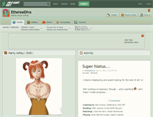 Tablet Screenshot of etherealdiva.deviantart.com