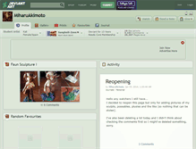 Tablet Screenshot of miharuakimoto.deviantart.com