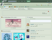 Tablet Screenshot of crescentvenus.deviantart.com