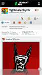 Mobile Screenshot of nightmarephynix.deviantart.com