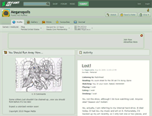 Tablet Screenshot of meganopolis.deviantart.com