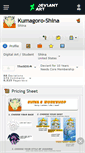 Mobile Screenshot of kumagoro-shina.deviantart.com