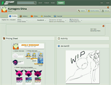 Tablet Screenshot of kumagoro-shina.deviantart.com