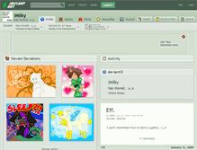 Tablet Screenshot of imilky.deviantart.com