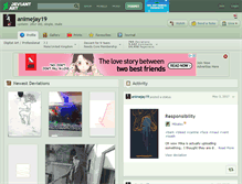 Tablet Screenshot of animejay19.deviantart.com