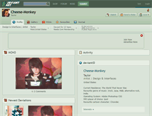 Tablet Screenshot of cheese-monkey.deviantart.com