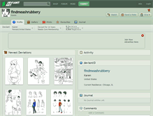 Tablet Screenshot of findmeashrubbery.deviantart.com