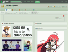 Tablet Screenshot of cupcakegoodness.deviantart.com