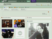 Tablet Screenshot of miss-christine.deviantart.com