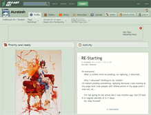 Tablet Screenshot of muratesh.deviantart.com
