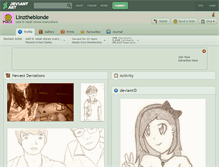 Tablet Screenshot of linztheblonde.deviantart.com