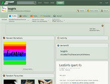Tablet Screenshot of lezgirls.deviantart.com