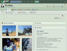 Tablet Screenshot of fire-master.deviantart.com
