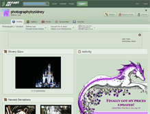 Tablet Screenshot of photographybysidney.deviantart.com