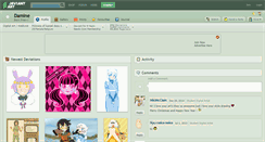 Desktop Screenshot of damine.deviantart.com